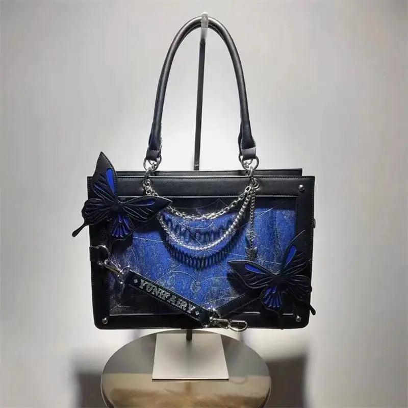 Lolita Shoulder Ita Bag with Butterflies 丨 Myitabag