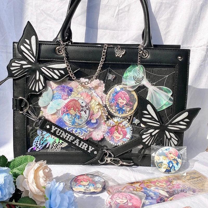 Lolita Shoulder Ita Bag with Butterflies 丨 Myitabag