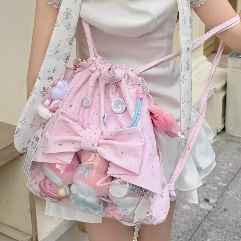 Ruffle Drawstring Ita Backpack 丨 Myitabag