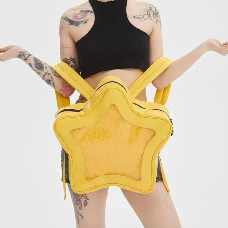 Yellow Star Backpack Ita Bag 丨 Myitabag